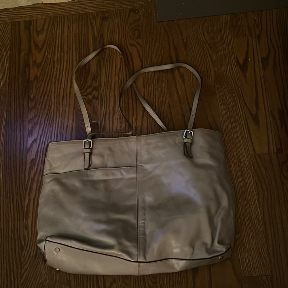 HOBO The Original grey leather shoulder back